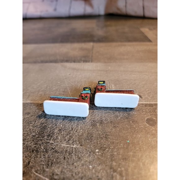 Hedges Wall Street light wreath xmas village accessory set - Picture 5 of 5